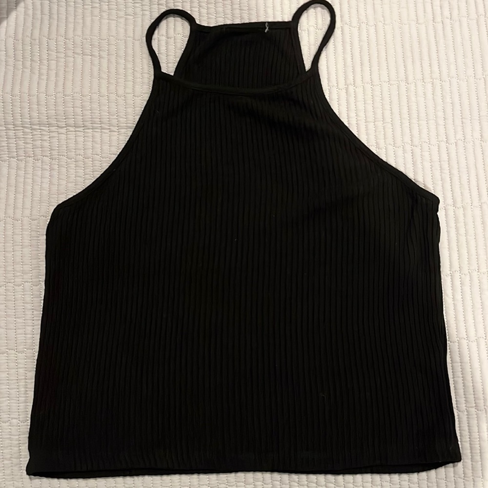 Brandy Melville ribbed halter neck tank